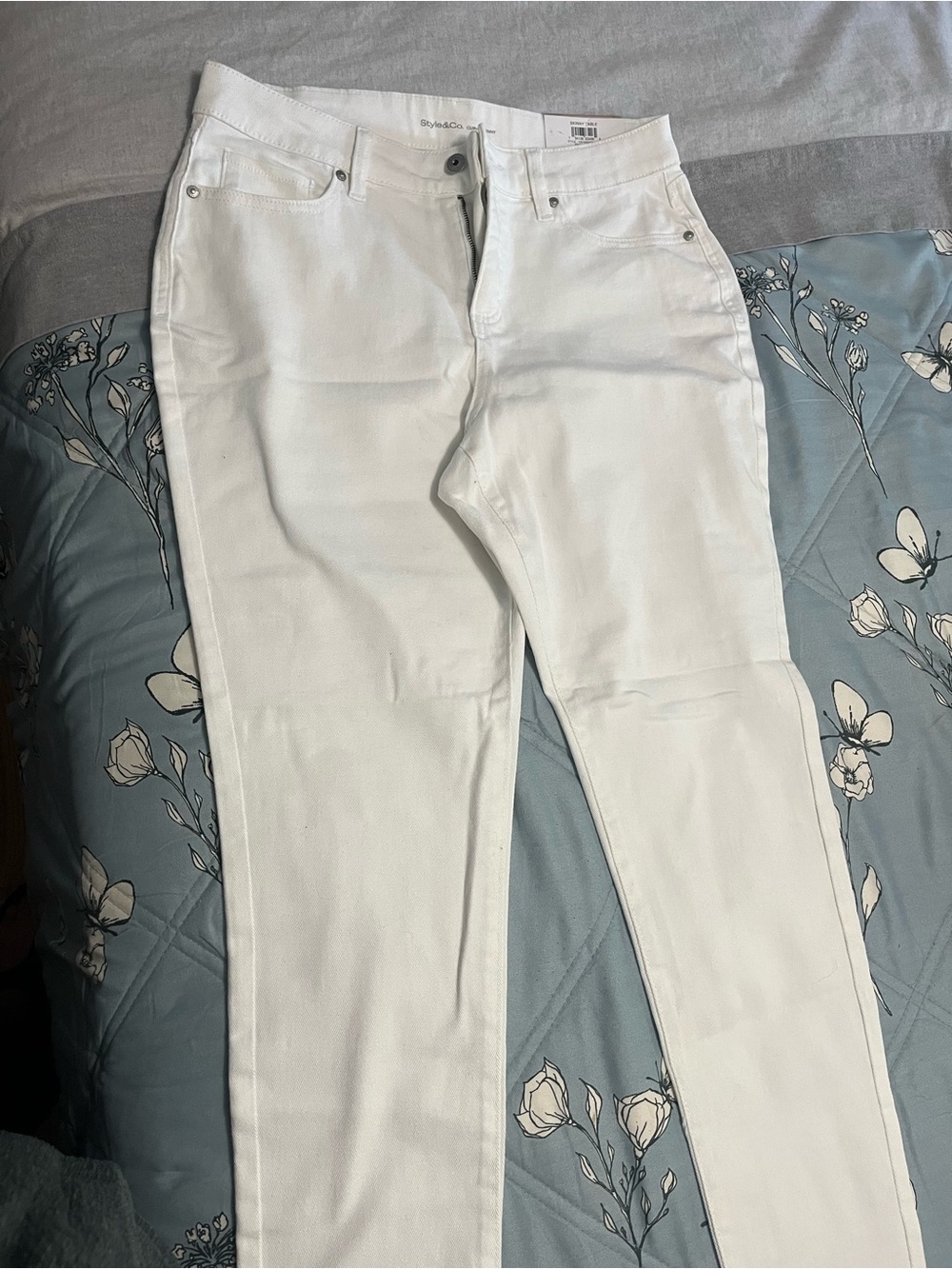 Style & Co. White Skinny Jeans